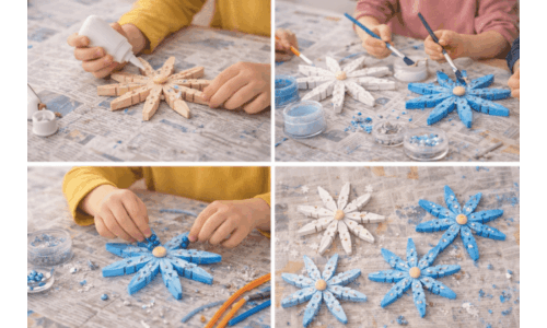 Mandallardan Kar Tanesi Tasarımı