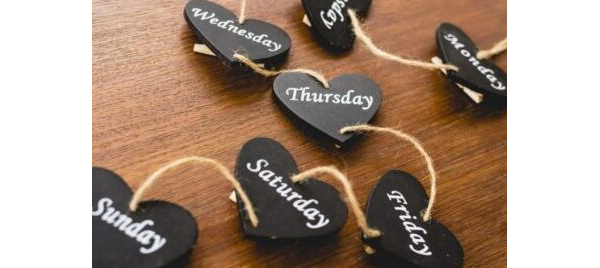 Haftanın Günleri Takvimi