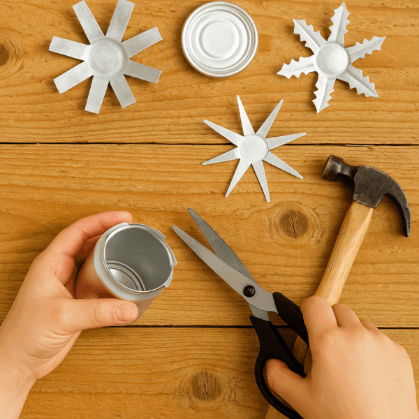 Geri Dönüşümden Metal Kar Taneleri