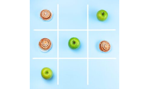 Salyangoz  Kabukları ile Tic-Tac-Toe