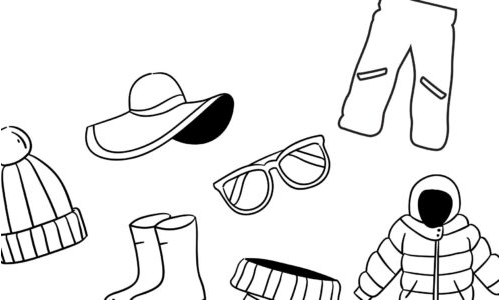 Kış Kıyafetlerini Bulma Boyama