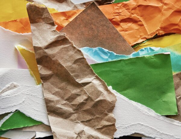 Renkli Geri Dönüşüm Kâğıdı