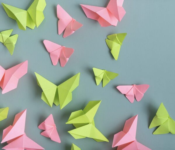 Renkli Kâğıt Kelebekler