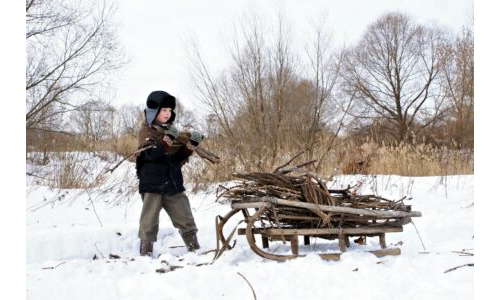 Doğa parkında kış mevsimi arama resmi yönerge