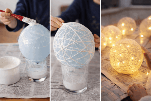 Balon Işıkları (İplikle Işık Küresi Tasarımı)