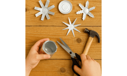 Geri Dönüşümden Metal Kar Taneleri