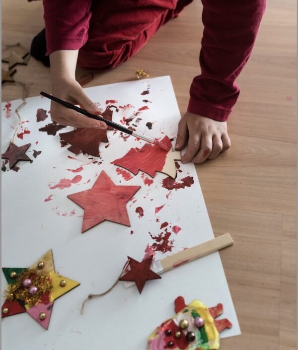 Yıldızlı Gökyüzü – Boya Sıçratma