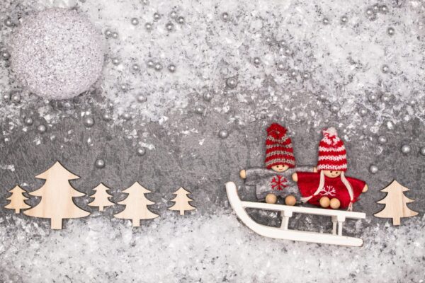 Karlı Yeni Yıl Manzarası