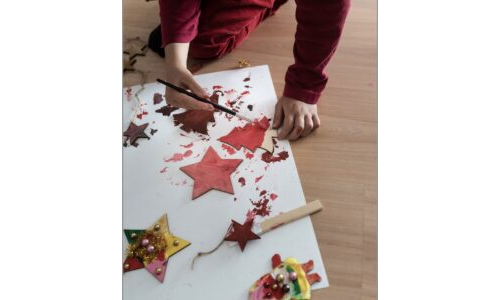 Yıldızlı Gökyüzü – Boya Sıçratma